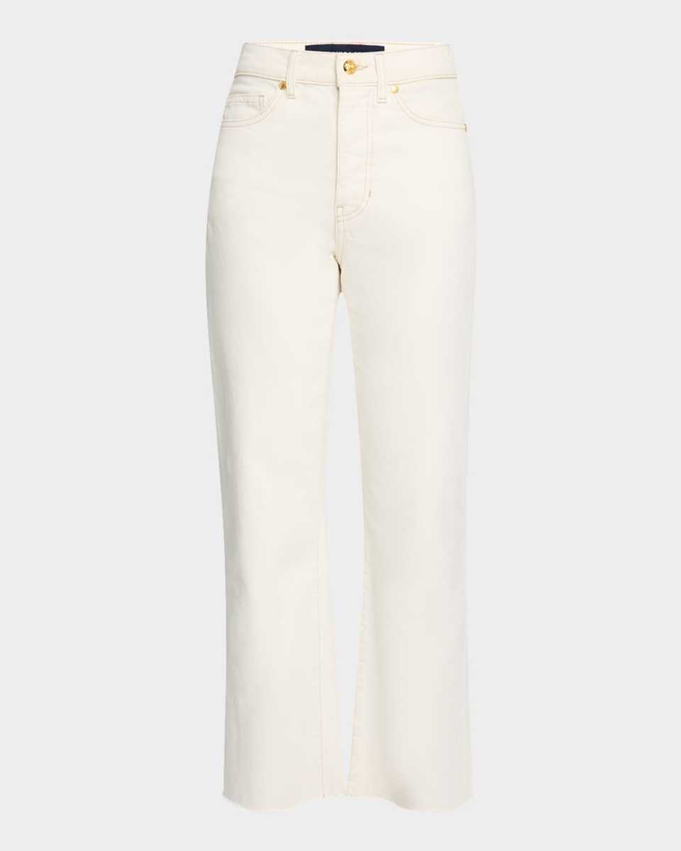Dylan High-Rise Straight Ankle Jeans